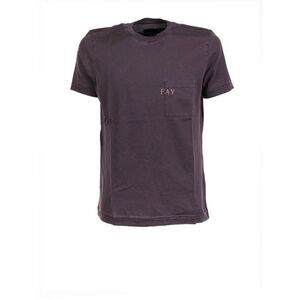 FAY Men's Crew Neck Pocket T-Shirt Men MARRONE SCURO T-Shirts